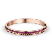 BERING Bangle Purple and Rose Gold Stainless Steel